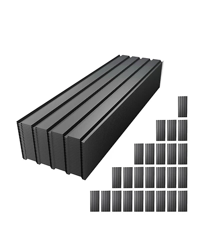 Streamdale Furniture 61inch Galvanized Metal Roof Panels 25 Pieces Heavy Duty Waterproof