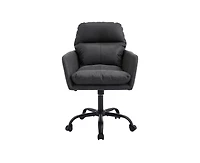 sumyeg Ergonomic Pu Leather Office Chair with High-Strength Metal Frame
