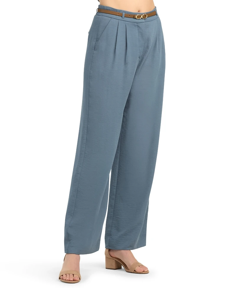 Bcx Juniors' Pleated Wide-Leg Pants