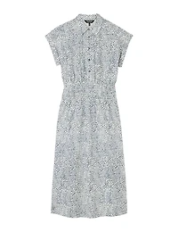 Whistles Women's Flecked Animal Collared Dress