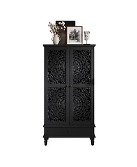 Streamdale Furniture 55 Inch Tall 2-Door Storage Cabinet with Drawer