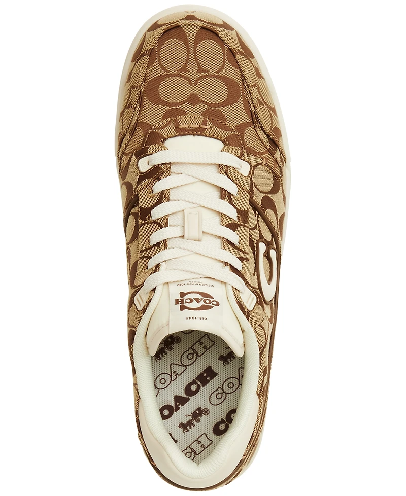 Coach Men's SoHo Signature Sateen Jacquard Lace-Up Sneakers
