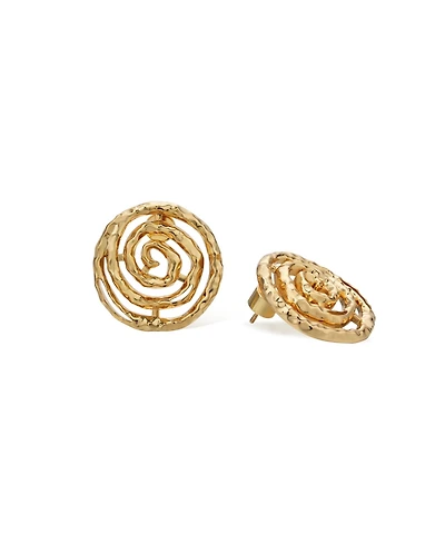 Retro Chic Eternal Spiral Round Earrings