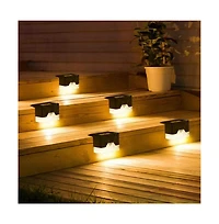 Cowin Solar Deck Lights Outdoor 8 Pack Solar Step Light Waterproof Led Light