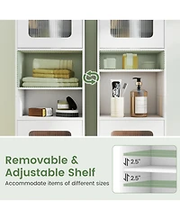 Volenca Tall 67-in Bathroom Storage Cabinet Freestanding Organizer