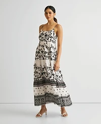 Reistor Women's Strappy Tiered Maxi Dress