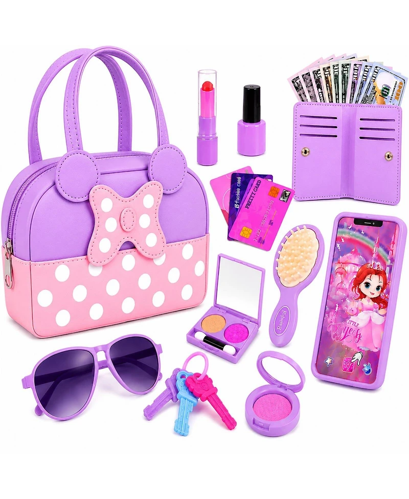 Gnuadz Pretend Play Purse Makeup Princess Birthday Gift Kids