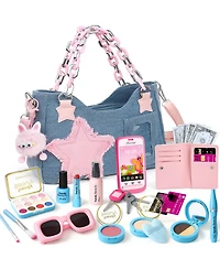 Gnuadz Purse Pretend Play Makeup Set Plushie Phone Wallet Princess Birthday Gifts Girl