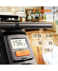 Fed Fitness Yosuda Magnetic Rowing Machine 16 Level Adjustable Resistance Bluetooth App Support Lcd Monitor with Comfortable Seat Cushion for Home Gym