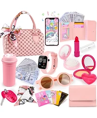 Gnuadz Kids Pretend Makeup Play Purse with Accessories Gift