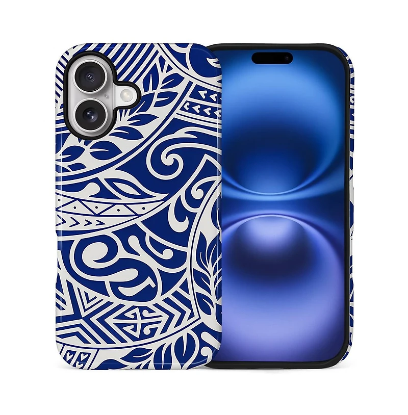 Lamicall Military Grade Dual Layer iPhone Case, Golden Tribal Armor Shockproof Anti-Slip Durable Protective Phone Cover