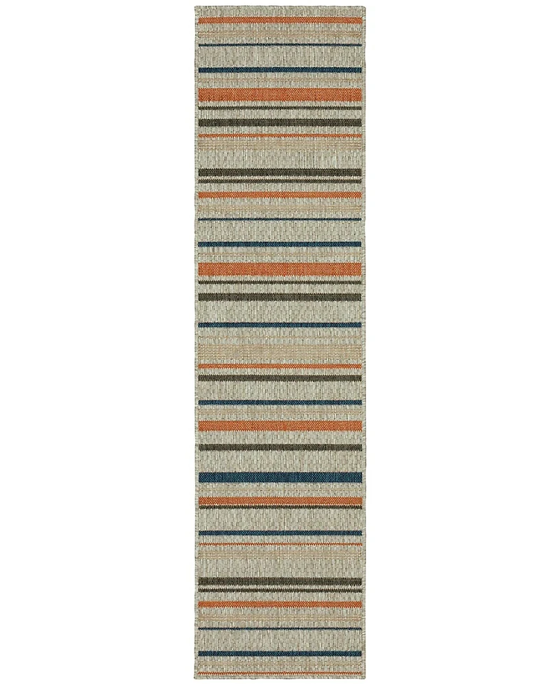Oriental Weavers Latitude 602W3 Gray 1'10" x 7'6" Runner Rug
