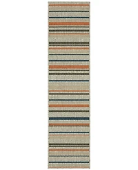 Oriental Weavers Latitude 602W3 Gray 1'10" x 7'6" Runner Rug