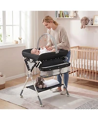 Slickblue Baby Changing Table with Storage Bag Foldable Nursery Organizer