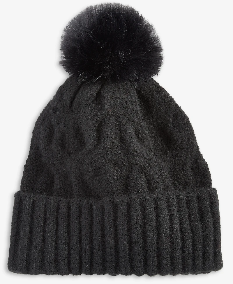 Style & Co Women's Cable Boucle Knit Beanie, Macy's Exclusive