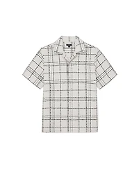 Reiss Men's Moran Check Cuban Shirt
