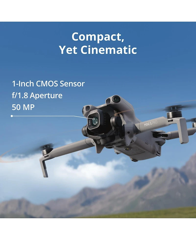Dji Mini 5 Pro Fly More Combo Plus Drone with RC2 Controller