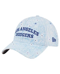 New Era Women's Light Blue Los Angeles Dodgers Daisy All Over 9TWENTY Adjustable Hat