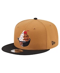 New Era Men's Khaki/Black Baltimore Orioles Ice Cream 9FIFTY Snapback Hat