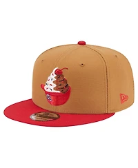 New Era Men's Khaki/Red Washington Nationals Ice Cream 9FIFTY Snapback Hat