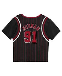 Mitchell & Ness Preschool 2-Pack Dennis Rodman Black Chicago Bulls Play by Place T-Shirt and Shorts