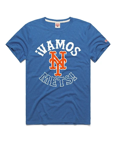 Homage Men's Royal New York Mets Vamos Tri-Blend T-Shirt