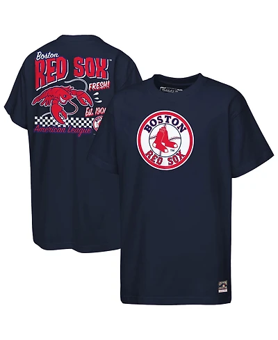 Mitchell & Ness Big Boys and Girls Navy Boston Red Sox Cooperstown Concession T-Shirt