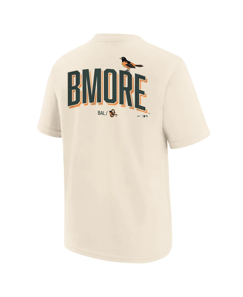 Nike Big Boys and Girls Cream Baltimore Orioles 2026 City Connect T-Shirt