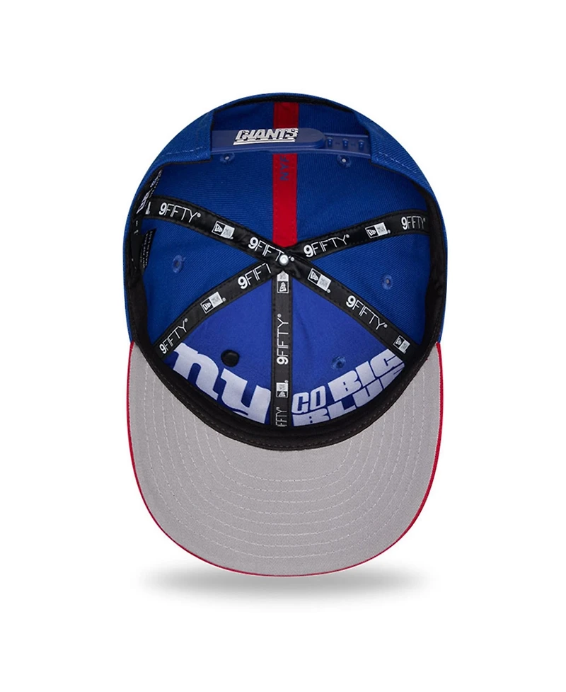 New Era Big Boys and Girls Royal/Red New York Giants 2026 Nfl Draft Pre-Curved 9FIFTY Snapback Hat