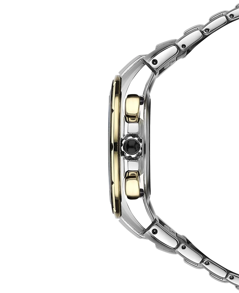 Seiko Men's Coutura Radio Sync Solar Chronograph Two-Tone Stainless Steel Bracelet Watch 45mm SSG010