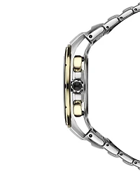 Seiko Men's Coutura Radio Sync Solar Chronograph Two-Tone Stainless Steel Bracelet Watch 45mm SSG010