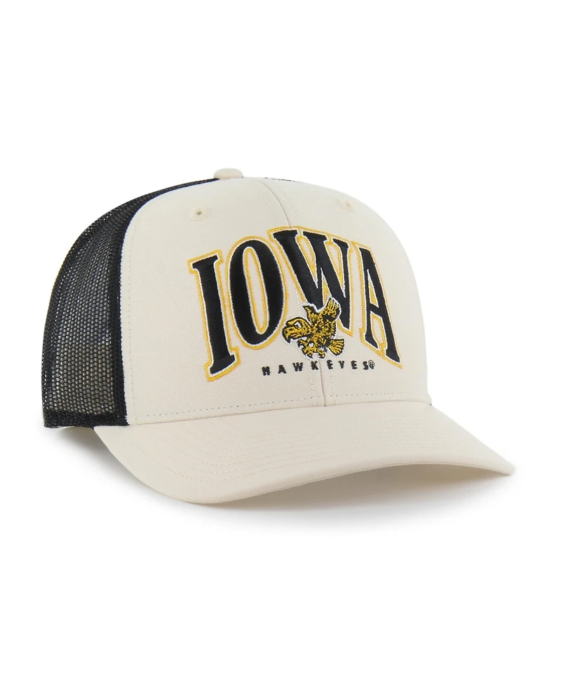 '47 Brand Men's Natural Iowa Hawkeyes Drawbridge Trucker Adjustable Hat