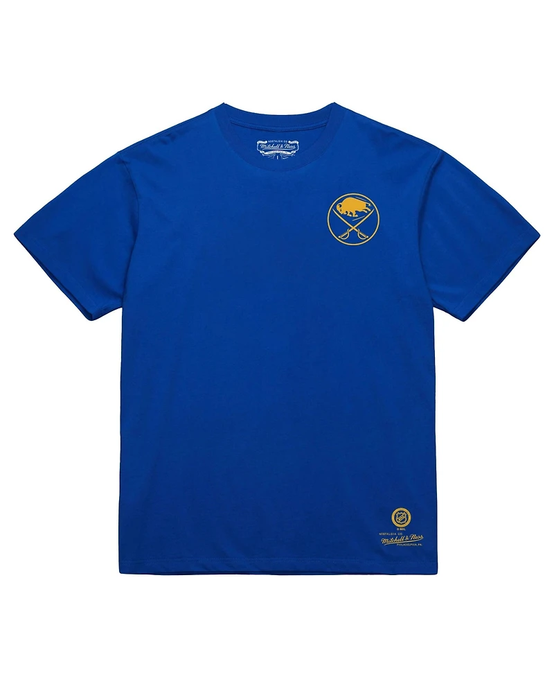 Mitchell & Ness Men's Royal Buffalo Sabres Core Penalty Box 3.0 T-Shirt