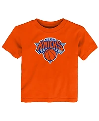 Outerstuff Baby Boys and Girls Orange New York Knicks Primary Logo T-Shirt