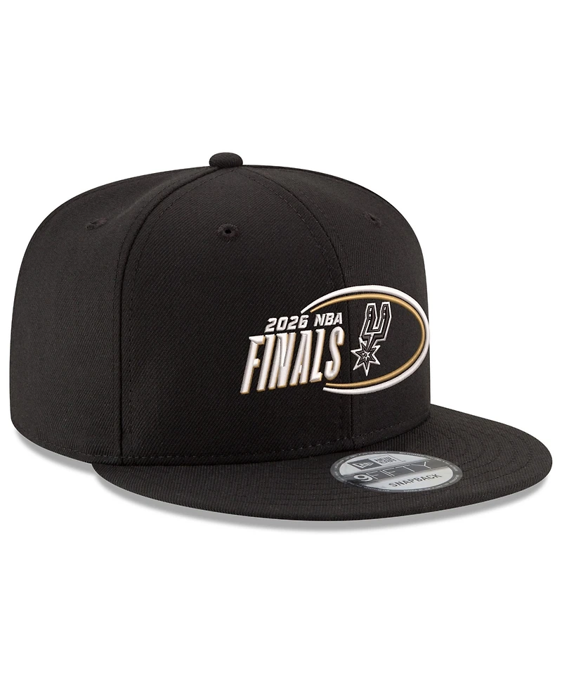 New Era Men's Black San Antonio Spurs 2026 Nba Finals 9FIFTY Snapback Hat