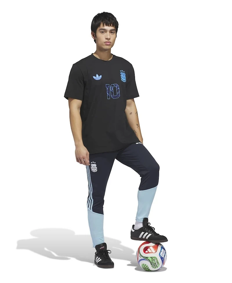 Adidas Men's Lionel Messi Black Argentina National Team 2026 Away Jersey Hook Name Number T-Shirt