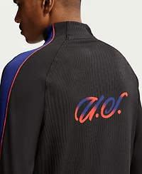 Nike Men's Black Usmnt 2026 Strike Elite Dri-fit Adv Long Sleeve Quarter-Zip Drill Sweatshirt
