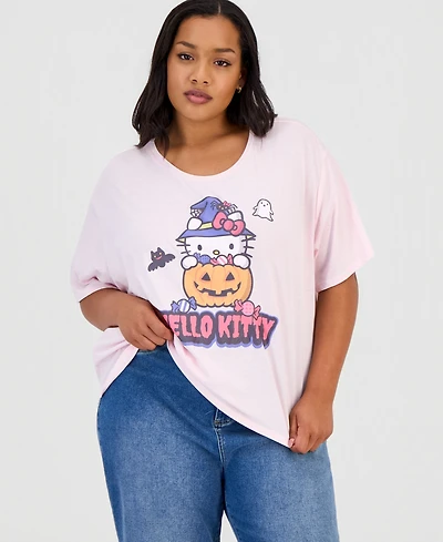 Grayson Threads, The Label Trendy Plus Hello Kitty Halloween Graphic T-Shirt
