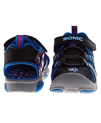 Nickelodeon Little Boys Sega Sonic the Hedgehog Hook and Loop Sport Sandals with Tails