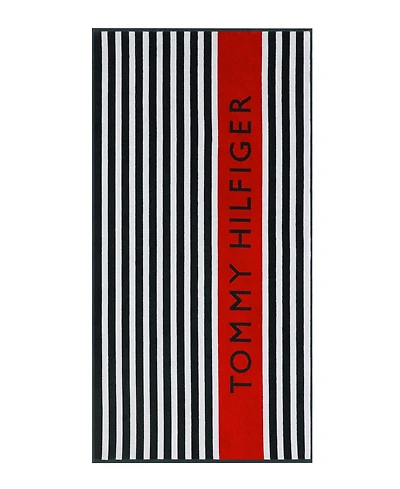 Tommy Hilfiger Leisure Cotton Beach Towel, 68" x 36"