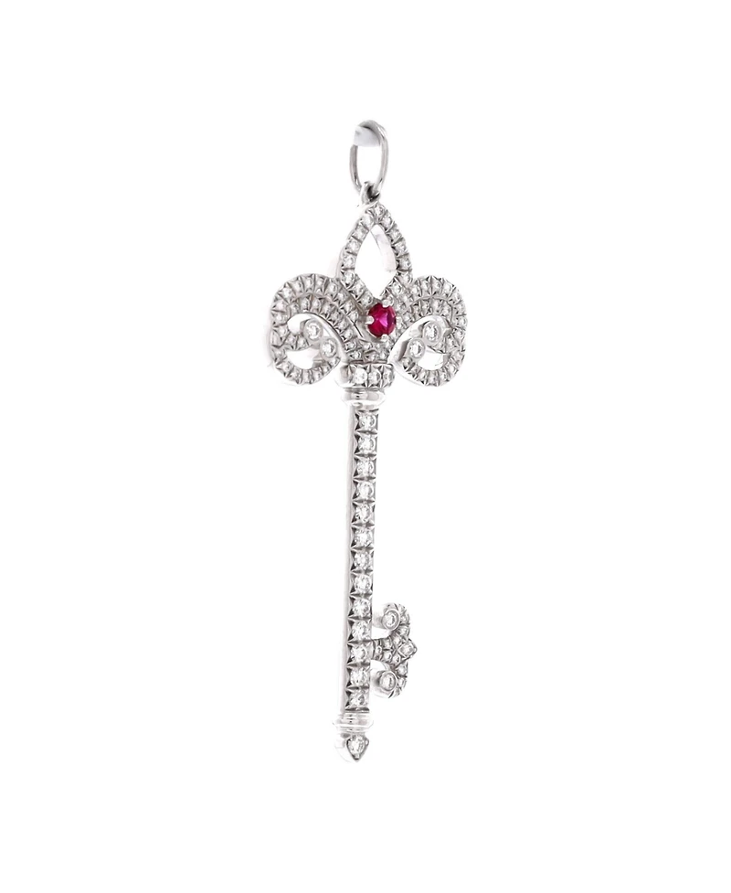 Pre-Owned Tiffany & Co Enchanted Fleur De Lis Key Pendant