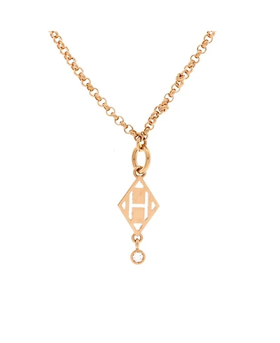 Pre-Owned HERMES Gambade H Pendant Necklace