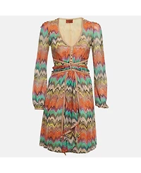 Pre-Owned Missoni Women's Zig Zag Knit Mini Dress