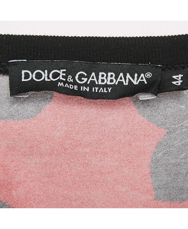 Pre-Owned Dolce & Gabbana Men's Pre-Owned Dolce and Gabbana Print Cotton Crewneck T-Shirt