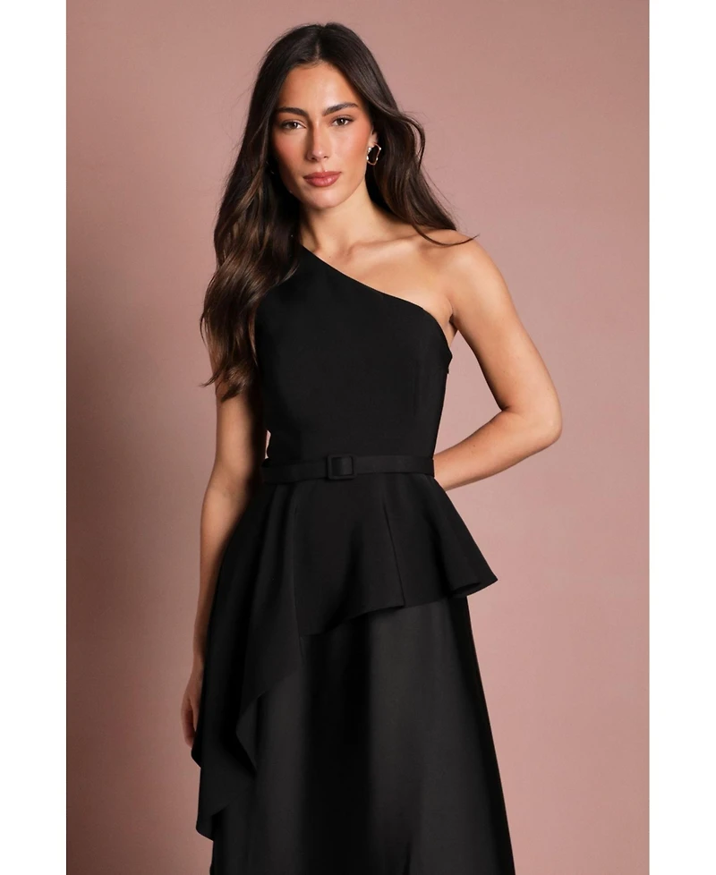 Coast Women's One Shoulder Satin Maxi Dress