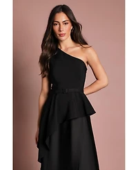 Coast Women's One Shoulder Satin Maxi Dress