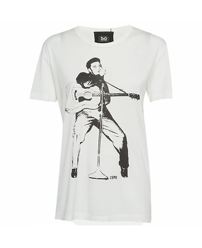 Pre-Owned Dolce & Gabbana Men's Printed Jersey T-Shirt
