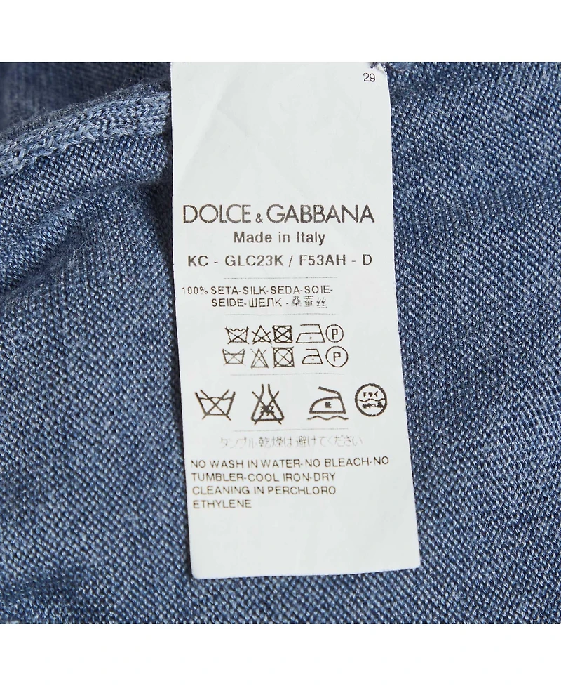Pre-Owned Dolce & Gabbana Men's Silk Knit Cardigan
