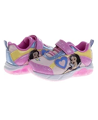 Disney Big Girls Princess Snow Light-Up Sneakers