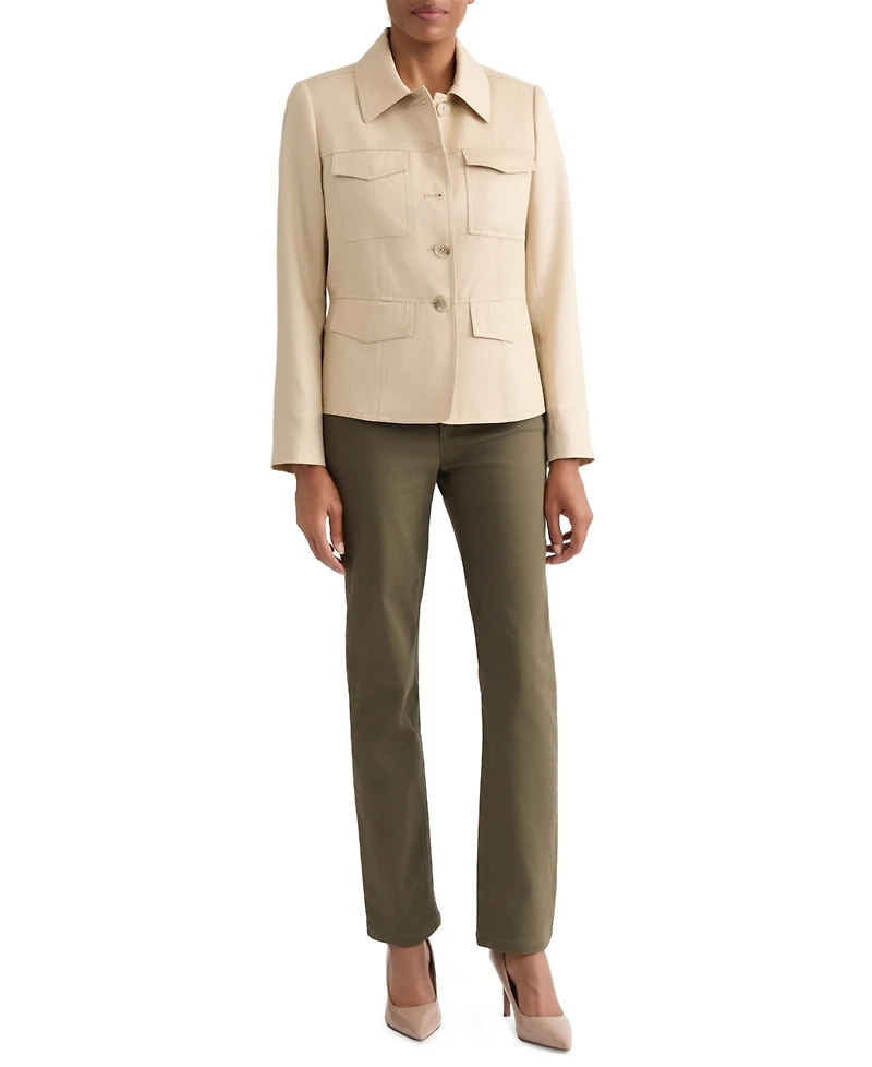 Jones New York Women's Safari Button-Front Jacket